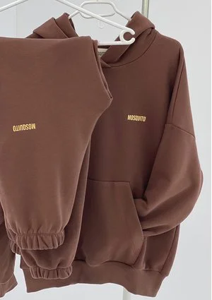 Pure - Bluza z kapturem Choco Brown