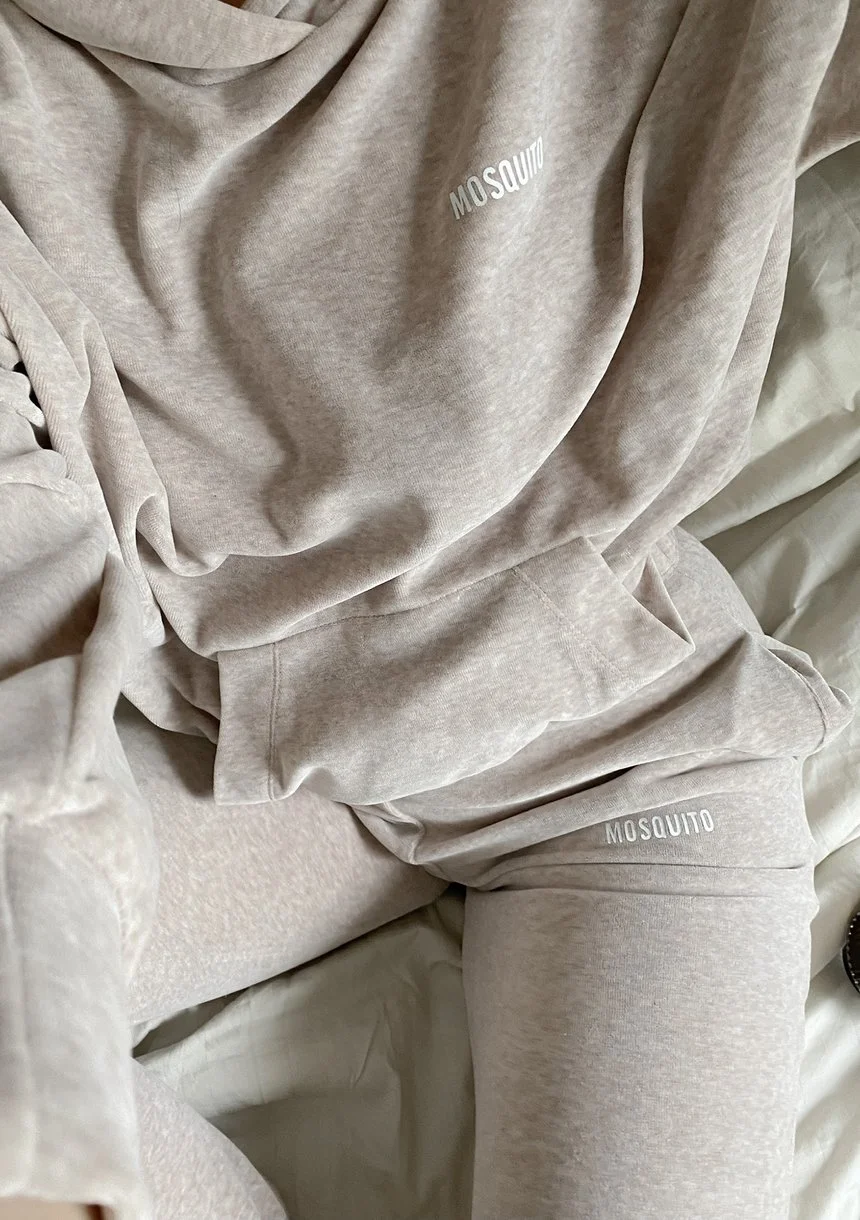 Pure - melange sandy velvet hoodie