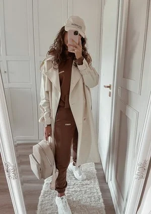 Pure - Bluza z kapturem Choco Brown