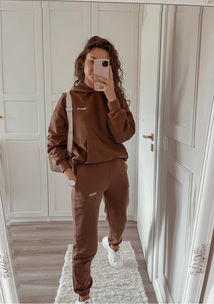 Pure - choco brown loose fit sweatpants
