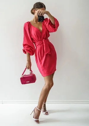 Maeva - Amaranthine mini dress