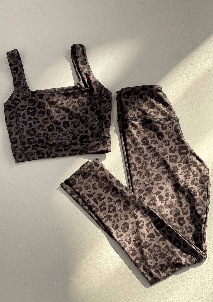 Hi Pure - Grey leopard legging