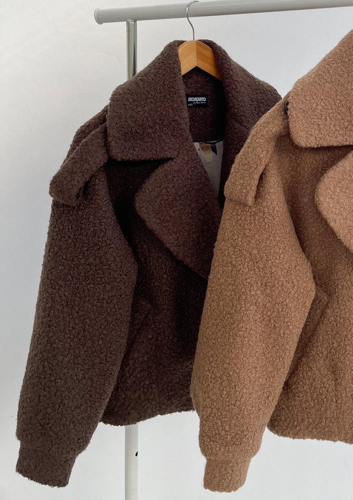 Cofi - Kurtka z bukli Brown