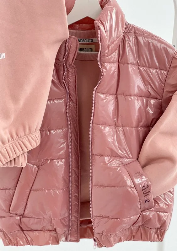 Abi - Quilted candy pink sleeveless jacket
