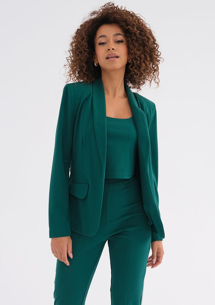 Goma - Green tied blazer