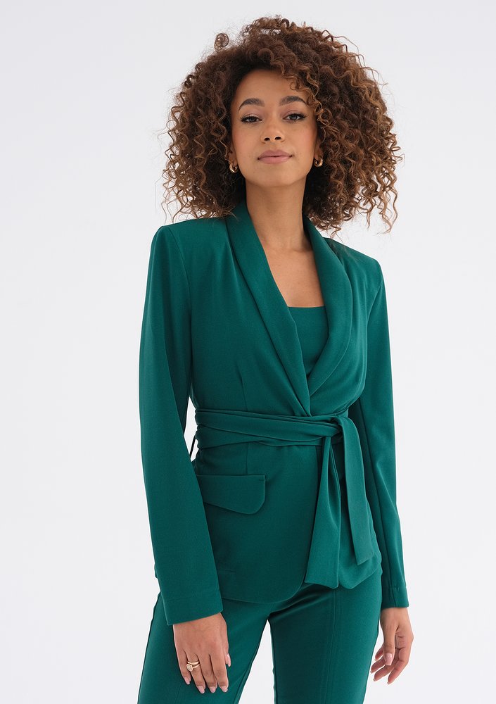 Goma - Green tied blazer