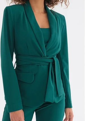 Goma - Green tied blazer
