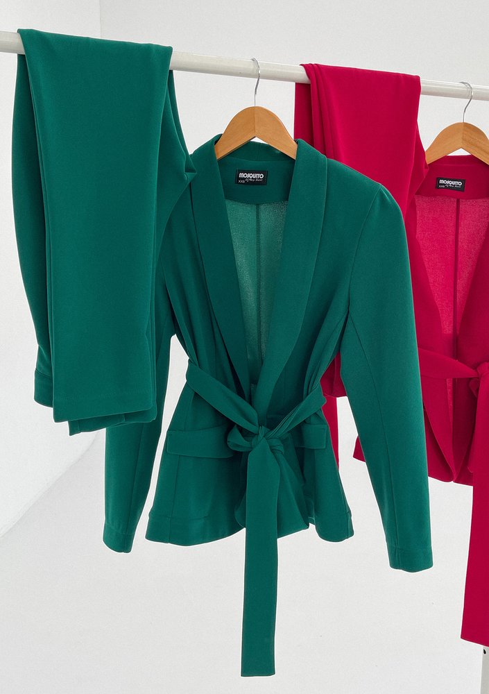 Goma - Green tied blazer