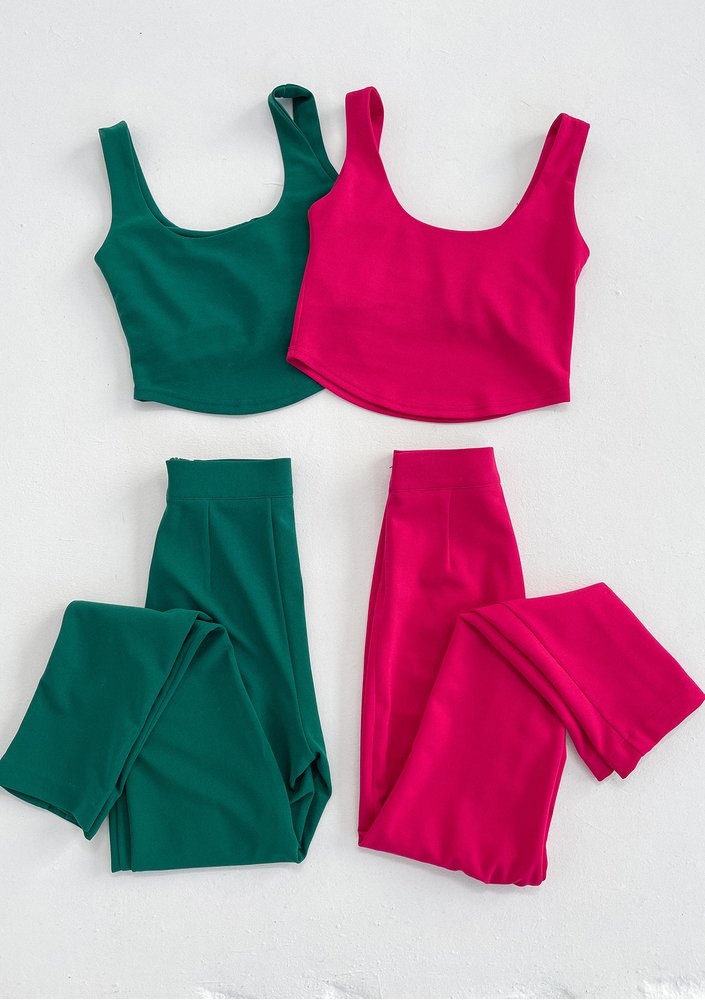 Zaya - Short amaranthine top