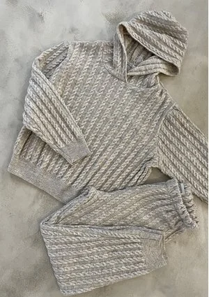 Espen - Beige knitted sweatpants