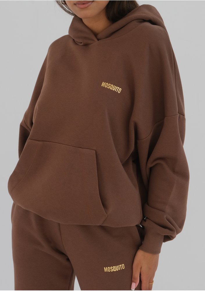 Pure - choco brown hoodie