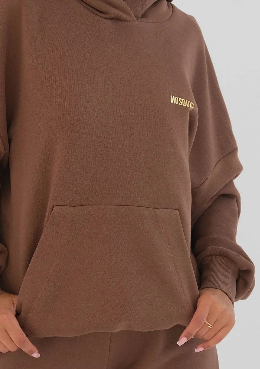 Pure - choco brown hoodie