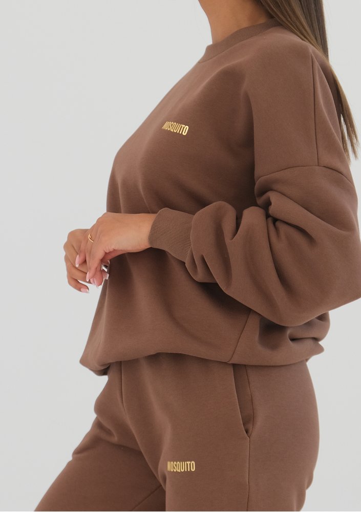 Pure - choco brown sweatshirt