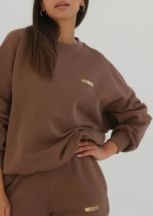 Pure - choco brown sweatshirt