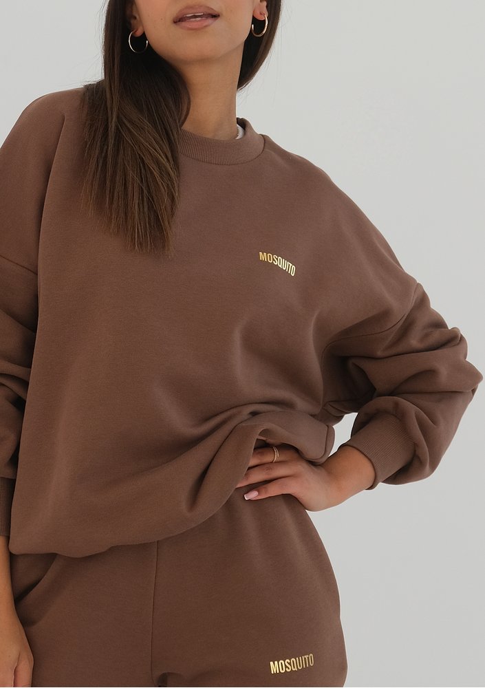 Pure - choco brown sweatshirt