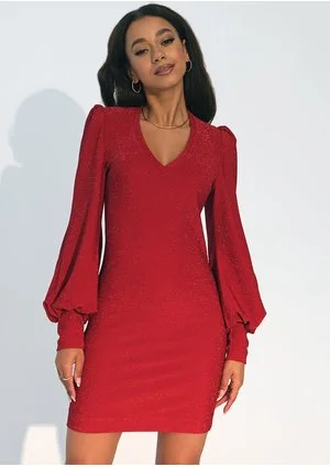 Esme - Shiny red mini dress