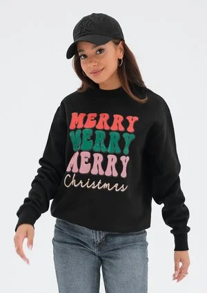 Jolly - Bluza świąteczna ,,Merry..." Black