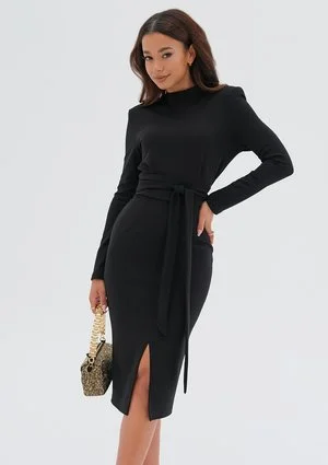 Lucia - Black midi dress