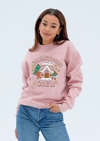 Jolly - Christmas powder pink sweatshirt "Christmas..."