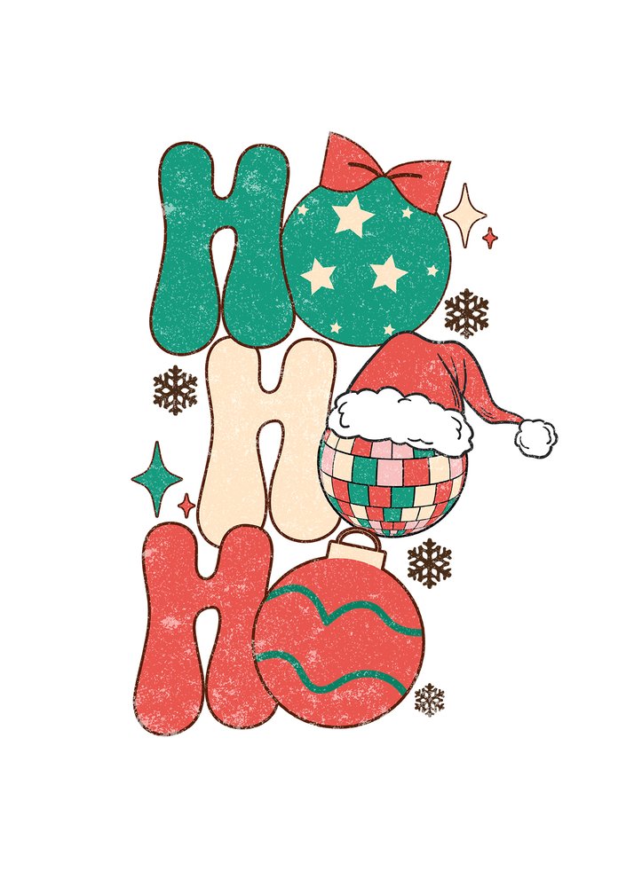 Jolly - Christmas black sweatshirt "Ho Ho..."