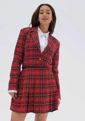 Blowe - Red checked mini skirt