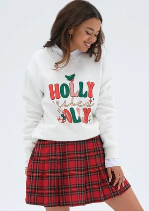 Jolly - Bluza świąteczna ,,Holly..." Creamy