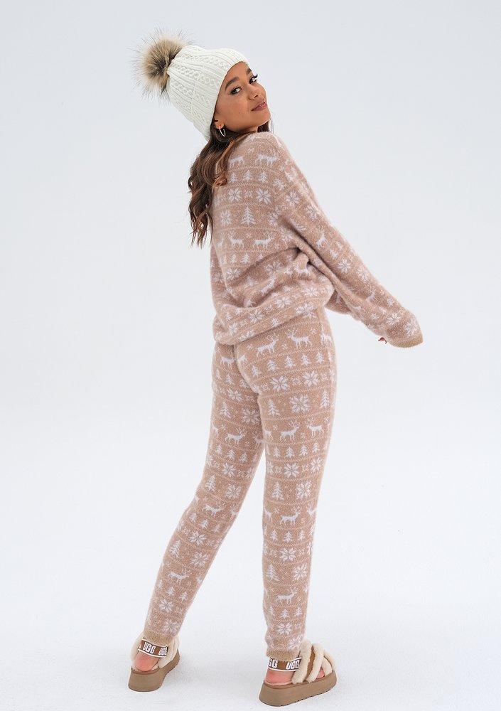 Snowee - Beige knitted sweatshirt