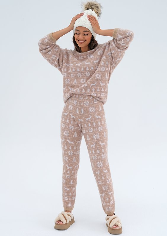 Snowee - Beige knitted pants