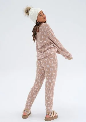 Snowee - Beige knitted pants