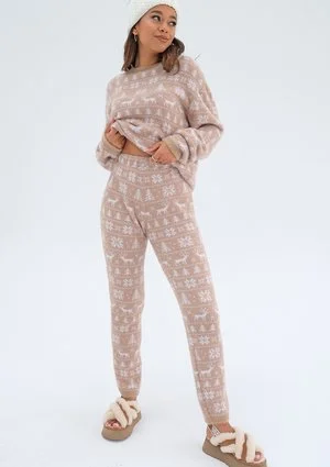 Snowee - Beige knitted pants