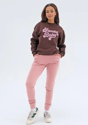Jolly - Christmas dark brown sweatshirt "Santa..."