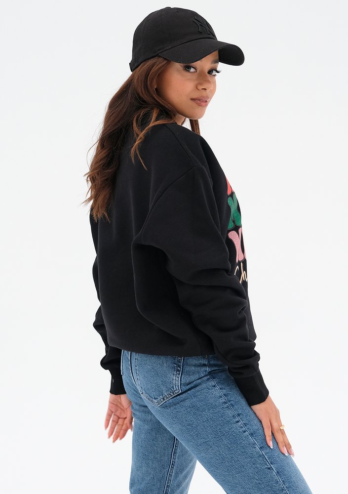 Jolly - Christmas black sweatshirt "Merry..."