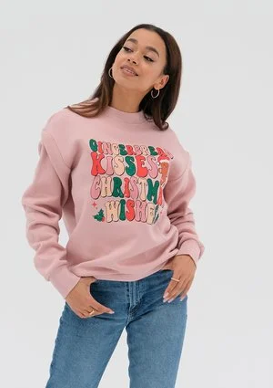 Jolly - Christmas powder pink sweatshirt "Gingerbread..."
