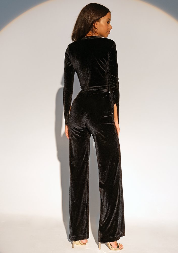 Lixo - Black velvet trousers