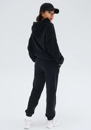 Pure - Black velvet oversize sweatpants