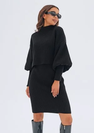Lunna - Black sweater set