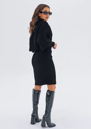 Lunna - Black sweater set