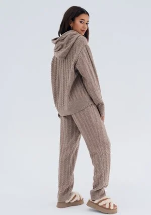 Espen - Latte beige knitted pants