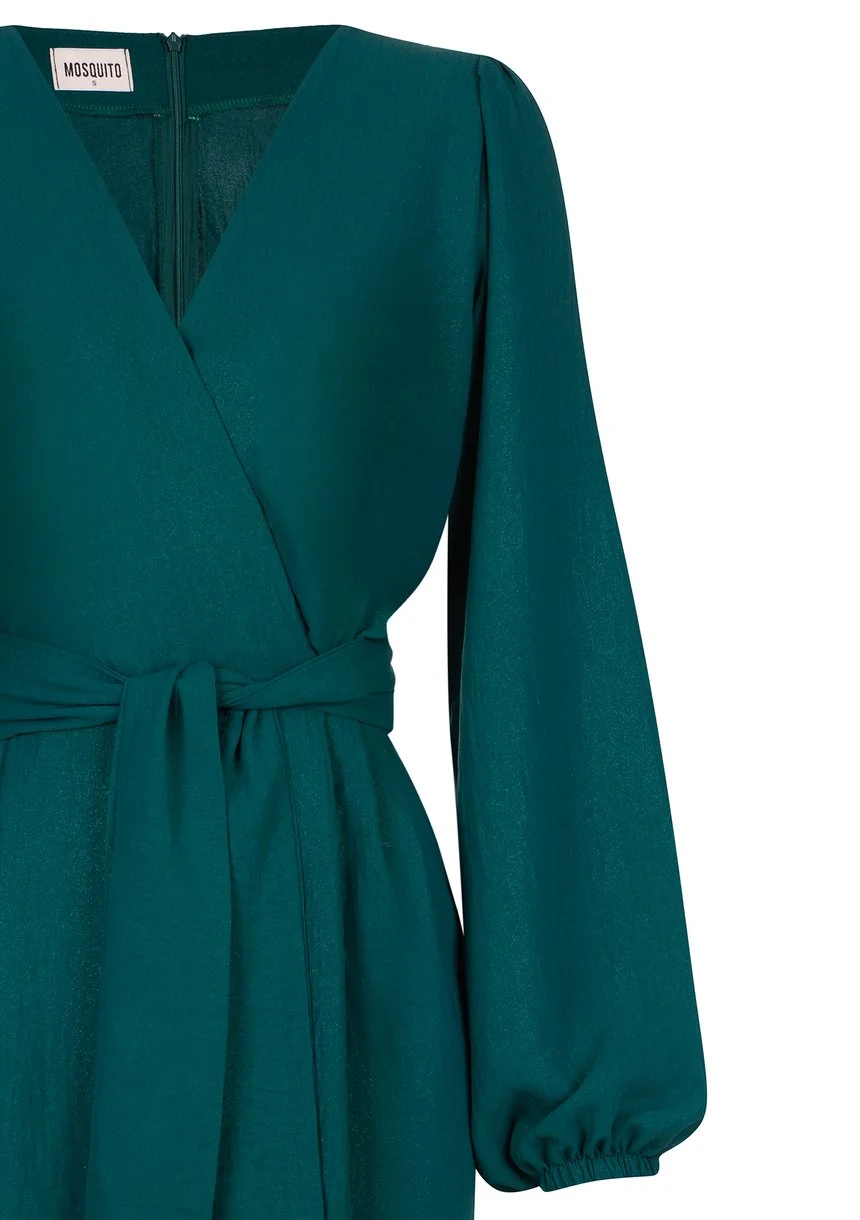 Noemi - Shiny green mini dress