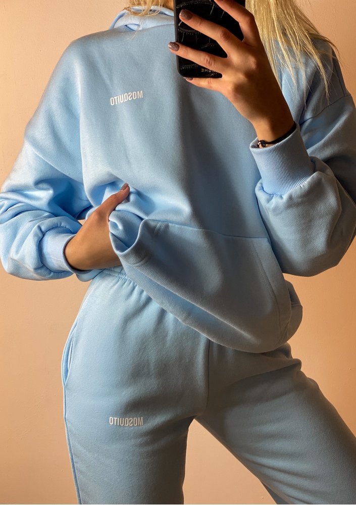 Baby Blue Hoodie Sweatshirt