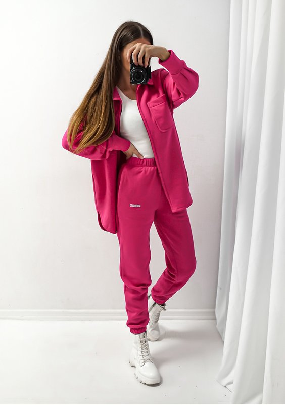 Uniqo - Fuxia pink zipped jumper
