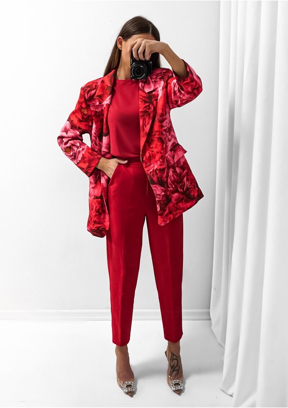 Gia - Floral patterned blazer