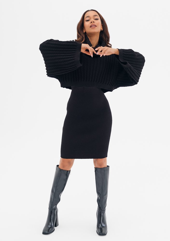 Maisy - black viscose sweater