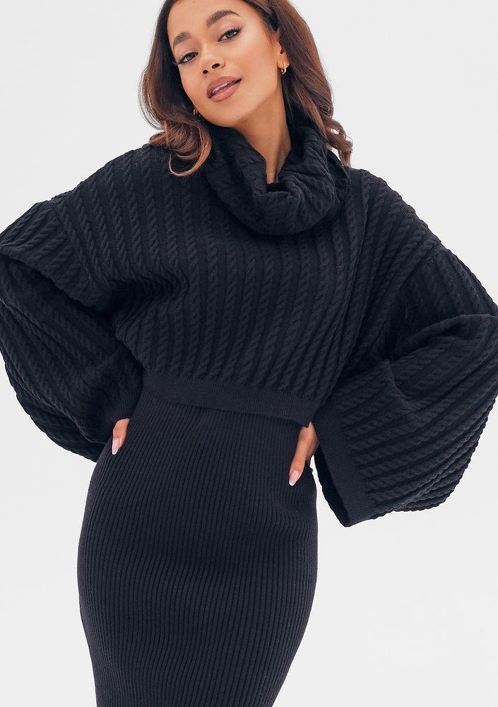 Maisy - black viscose sweater