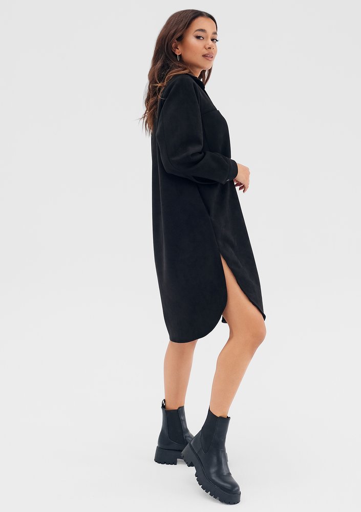 Ozana - Black shirt dress