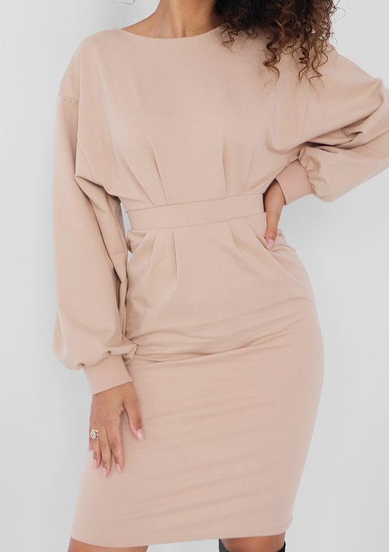 Malva - Beige midi dress