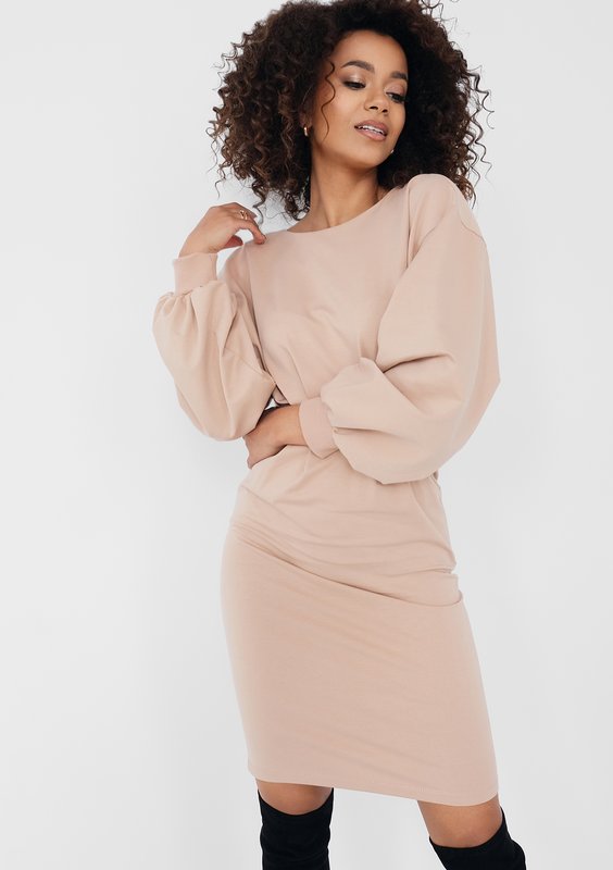 Malva - Beige midi dress