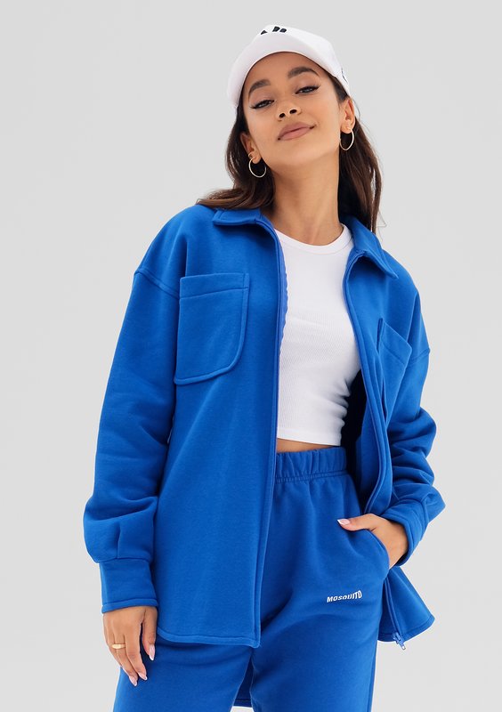 Uniqo - Koszulowa bluza Cobalt Blue