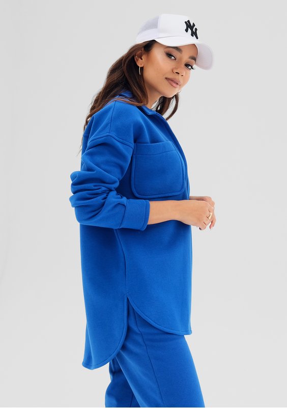 Uniqo - Koszulowa bluza Cobalt Blue