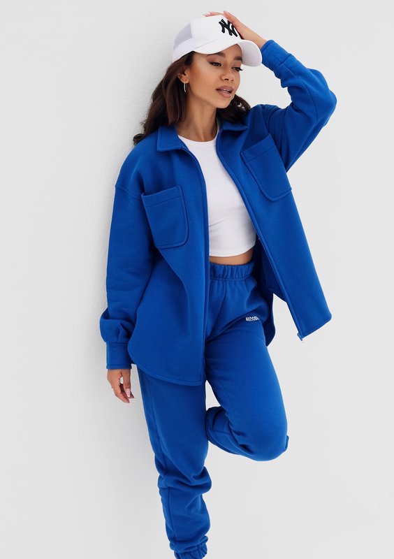 Uniqo - Cobalt blue zipped jumper